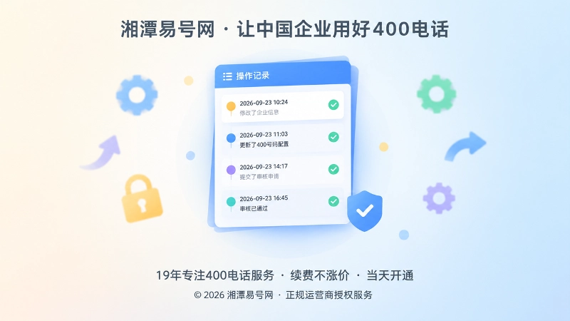 聚焦描边强调400电话后台修改记录清单